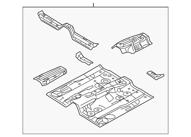 9E5Z-5411135-A Деталь FRONT FLOOR PAN