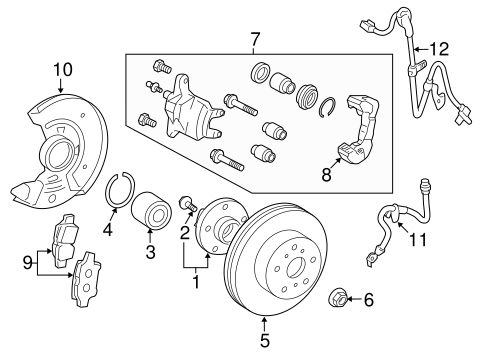 BRAKES/FRONT BRAKES for 2012 Toyota Yaris #1