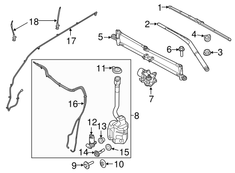 Police Interceptor Utility WIPER & WASHER COMPONENTS