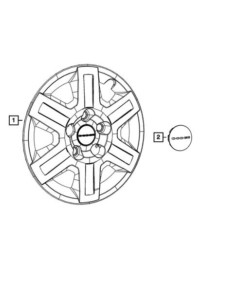 Wheel Covers and Center Caps for 2016 Dodge Journey #0