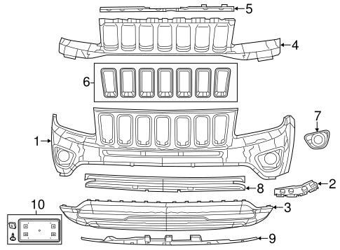 Compass BUMPER & COMPONENTS - FRONT