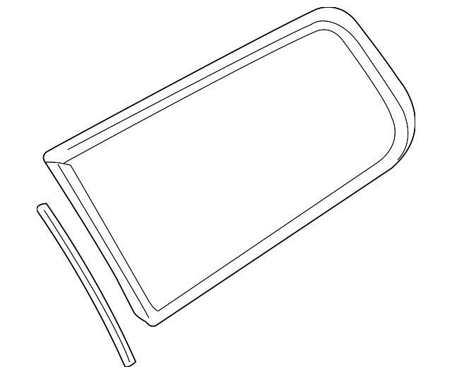 30745480 Деталь QTR GLASS, RIGHT