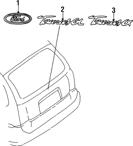 Taurus EXTERIOR TRIM - LIFT GATE