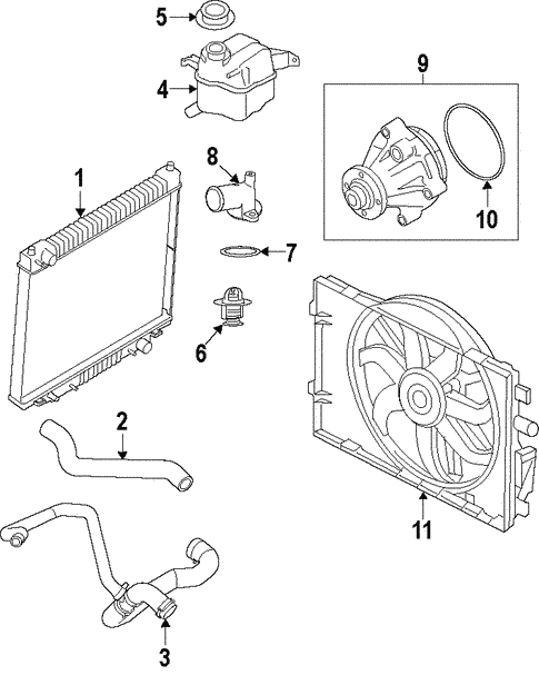 Cooling System/Cooling System for 2010 Ford Mustang #1