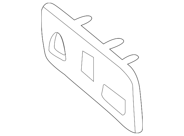 12473398 Деталь BEZEL, RIGHT