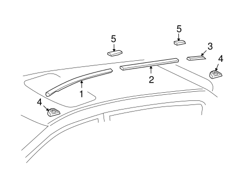 BODY/EXTERIOR TRIM - ROOF for 2013 Toyota Matrix #1