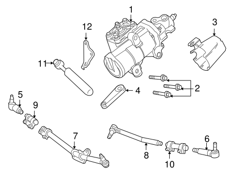 Steering/Steering Gear & Linkage for 2009 Ford F-350 Super Duty #3