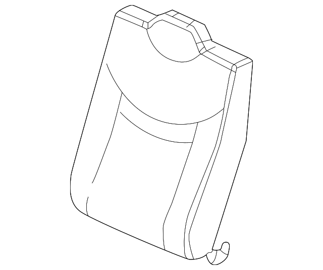 15777097 Деталь SEAT BACK COVER, RIGHT