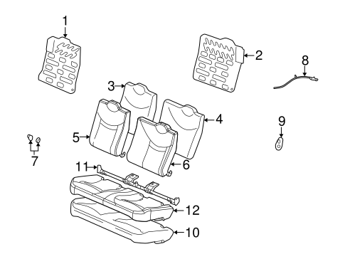 Ion REAR SEAT COMPONENTS 2