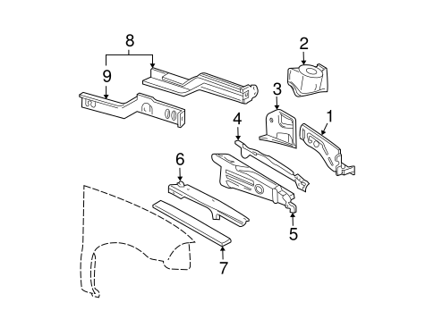 Body/Structural Components & Rails for 2004 Ford Freestar #1