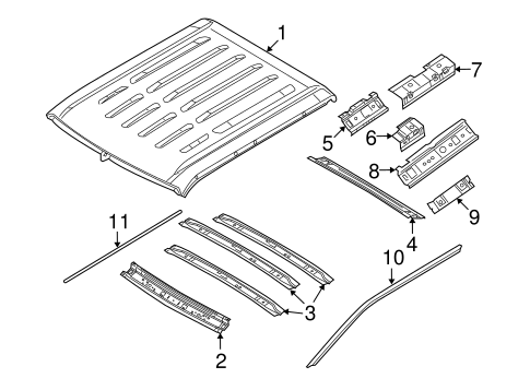 Body/Roof & Components for 2010 Ford F-350 Super Duty #1