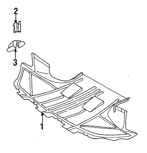 Under Cover & Splash Shields for 1994 Audi Cabriolet #0
