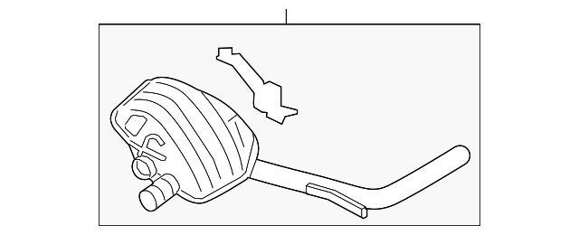 970-111-923-12 REAR MUFFLER, LEFT
