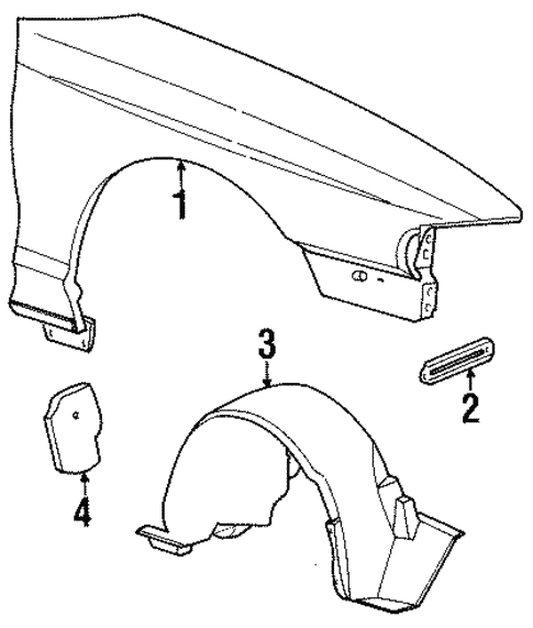 Body/Fender & Components for 1996 Ford Mustang #1