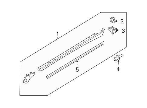 XC90 EXTERIOR TRIM - PILLARS