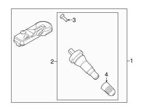 Electrical/Tire Pressure Monitor Components for 2013 Ford Escape #1