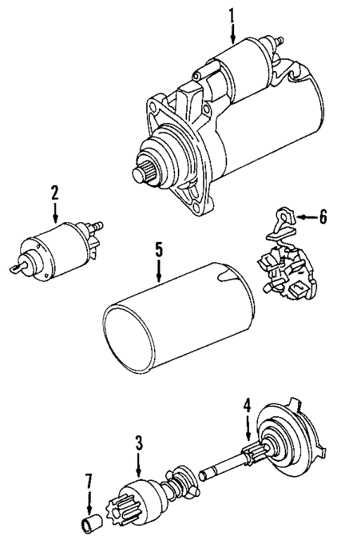 Starter for 2004 Volkswagen Beetle #1