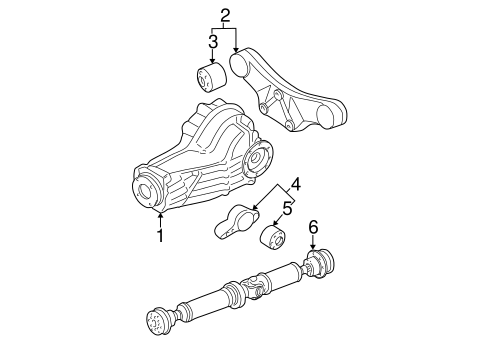 Axle & Differential for 2003 Volkswagen Passat #0