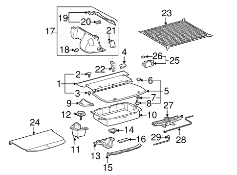 BODY/INTERIOR TRIM - REAR BODY for 2007 Toyota Prius #1