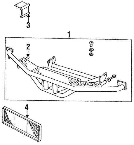 Defender 90 BUMPER & COMPONENTS - REAR