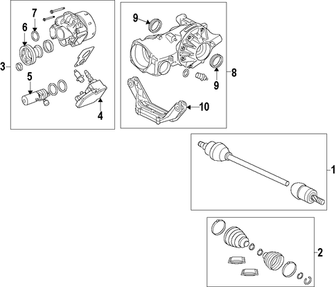 Range Rover Evoque AXLE SHAFTS & JOINTS