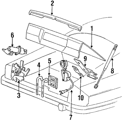 XJS LID & COMPONENTS 2