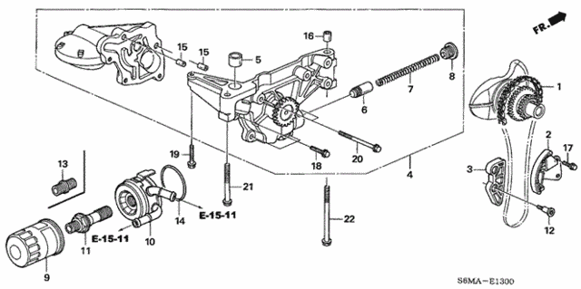 Oil Pump - Oil Strainer for 2006 Acura RSX #0