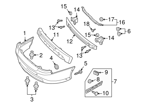 GTO BUMPER & COMPONENTS - REAR