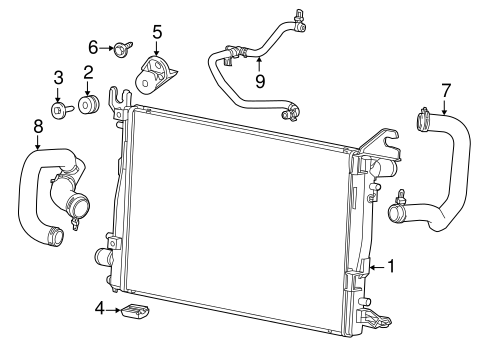 3500 RADIATOR & COMPONENTS 3
