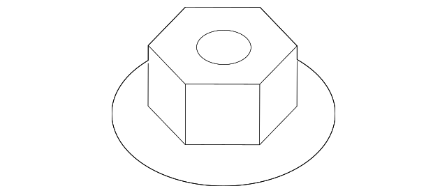 985938 Деталь REAR MOUNT NUT, LEFT
