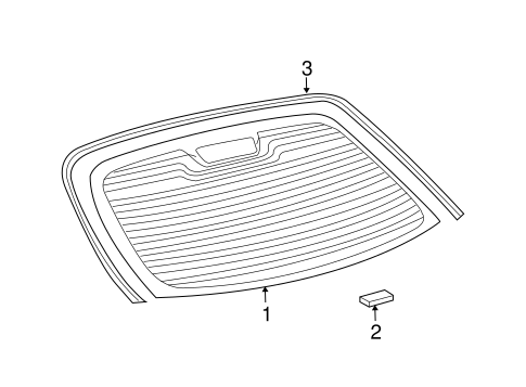 Reveal Moldings for 2006 Saab 9-3 #1