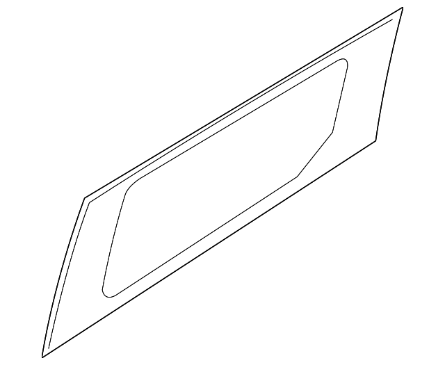 DT1Z-6129727-C Деталь DOOR GLASS, LEFT