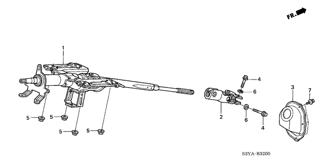 Chassis/Steering Column for 2004 Honda INSIGHT #1