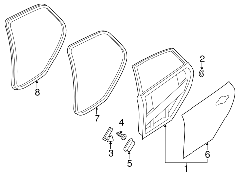Body/Door & Components for 2012 Ford Focus #1