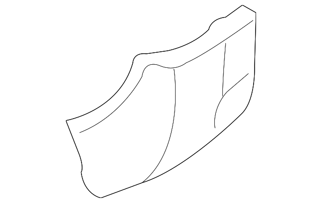 AE9Z-16A038-A Деталь LOWER MOLDING, RIGHT