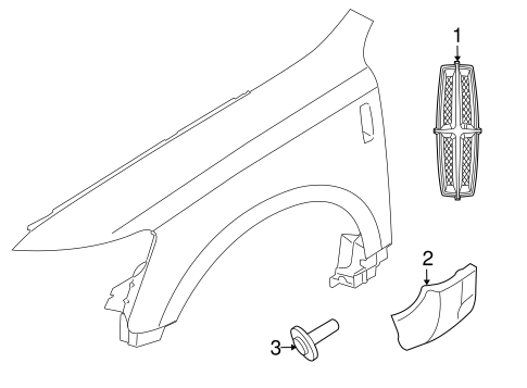 MKT EXTERIOR TRIM - FENDER
