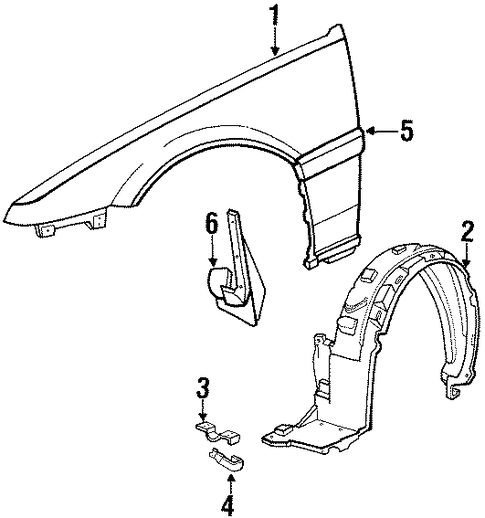 OEM Honda 74151-SF1-000 - Splash Shield OEM Honda 74151-SF1-000 - Splash Shield