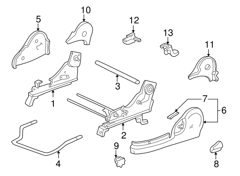 BODY/TRACKS & COMPONENTS for 2002 Toyota Solara #3