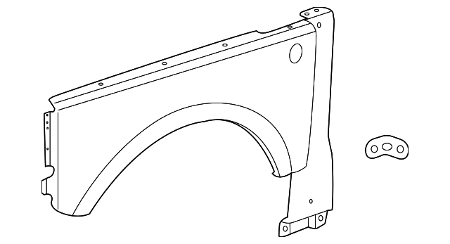 ASB760061 FENDER, RIGHT