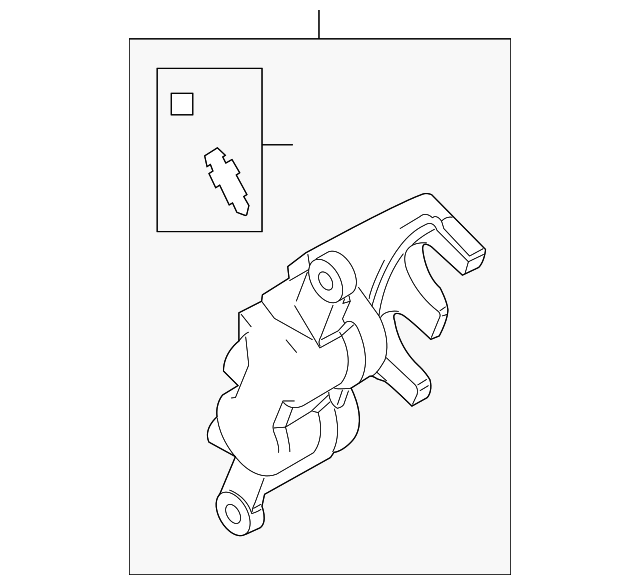 AG1Z-2B120-BA Деталь CALIPER, RIGHT