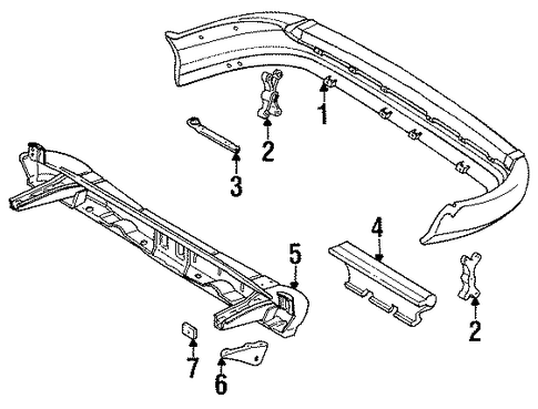 BODY/BUMPER & COMPONENTS - REAR for 1997 Toyota Previa #1