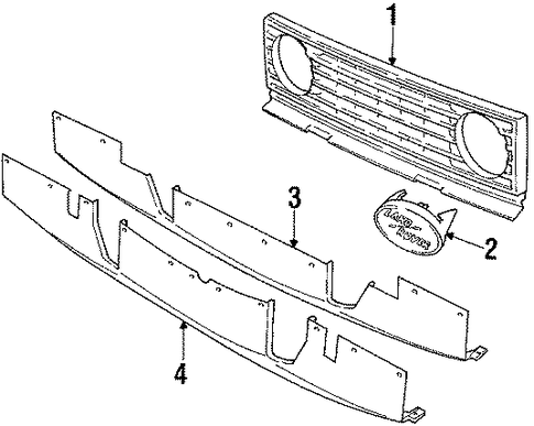 Defender 110 GRILLE & COMPONENTS