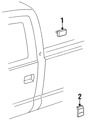 K2500 Pickup EXTERIOR TRIM - CAB 2