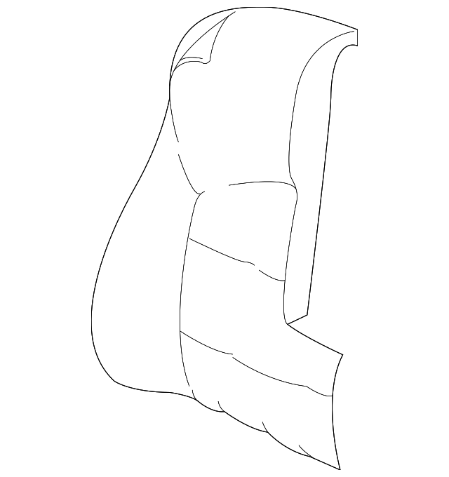 GNC4314FCAGD Деталь SEAT BACK COVER, LEFT
