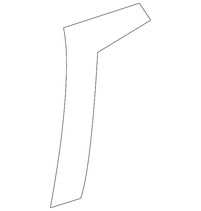 22696788 Деталь EXTERIOR PANEL REAR SEAL, RIGHT