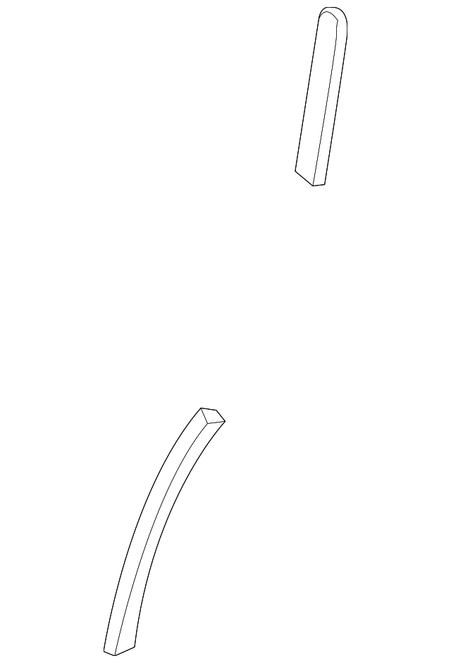 22708195 Деталь EXTERIOR PANEL REAR SEAL, LEFT