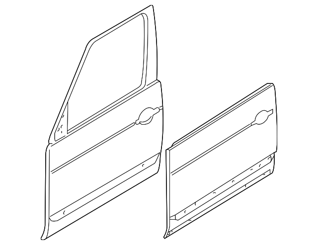 LR016465 Деталь DOOR SHELL, LEFT