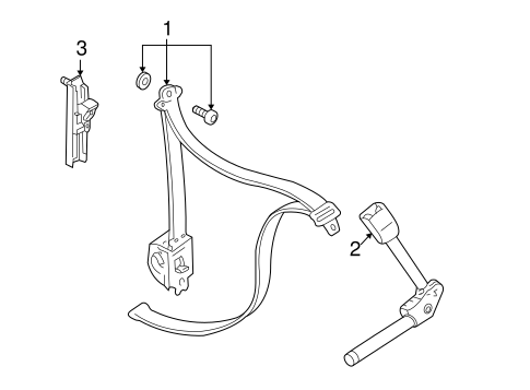 Focus REAR SEAT BELTS