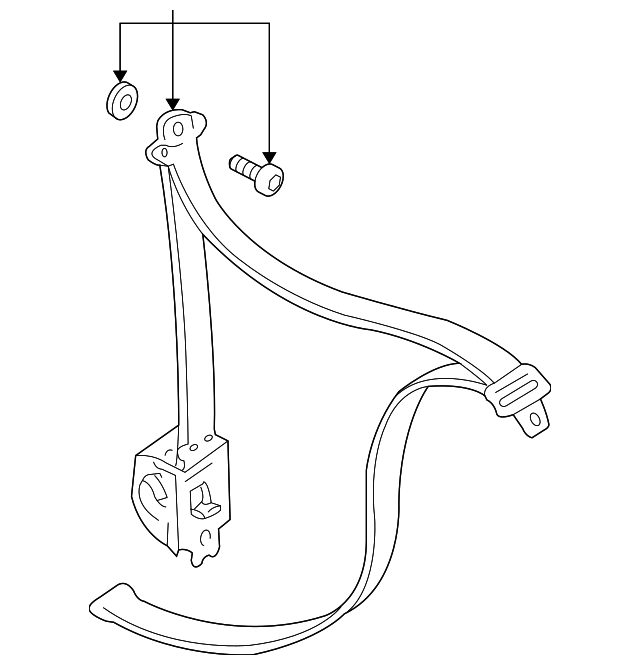 5S4Z-61611B68-AA Деталь OUTER BELT, RIGHT