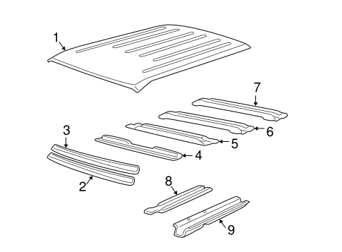 Yukon XL 1500 ROOF & COMPONENTS 2